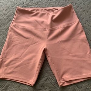 Pink biker shorts